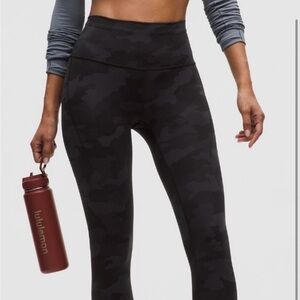 Lululemon Wunder Under Train High Rise  Tight With Pockets - Deep Camo